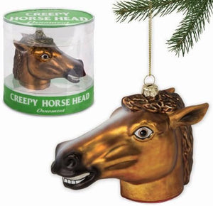 Creepy Horse Head Christmas Tree Ornament