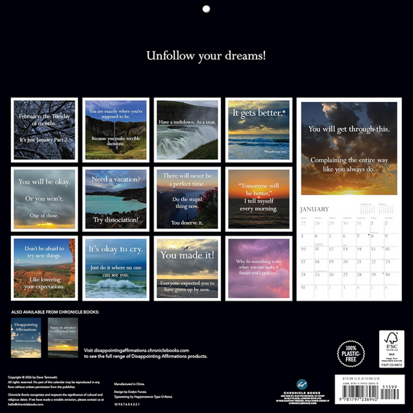 Disappointing Affirmations: 2027 Wall Calendar