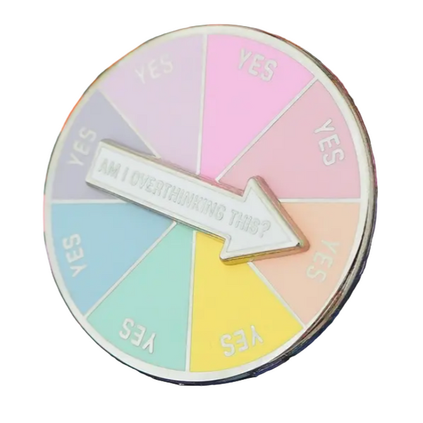 Am I Over-Thinking This Enamel Pin