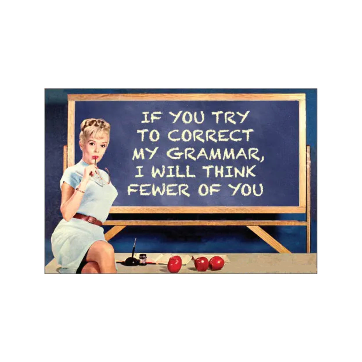 Try to Correct My Grammar Fridge Magnet