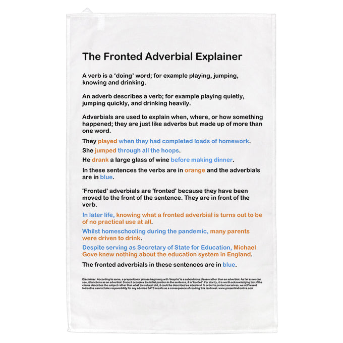 The Fronted Adverbial Tea Towel